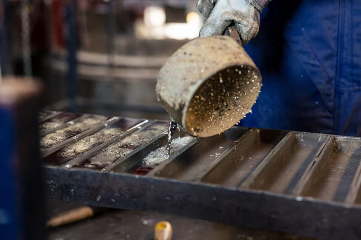 Lood gieten landbouw