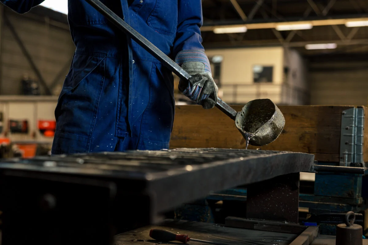 Lood gieten op locatie